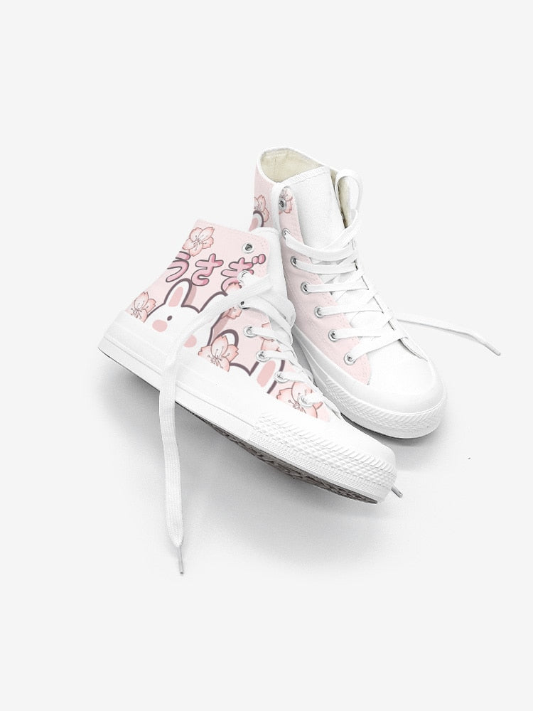 Anime Rabbit Converse-like Sneakers