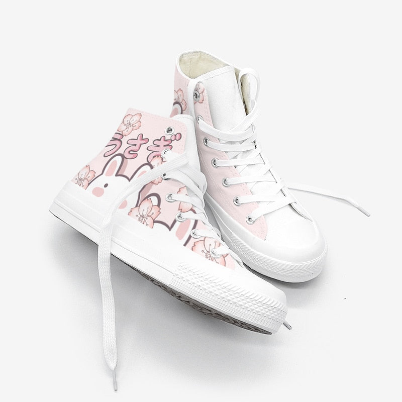 Anime Rabbit Converse-like Sneakers