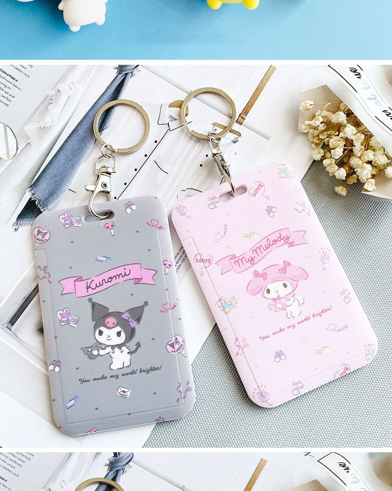 Hello Kitty& Kuromi Keychain Card Holder