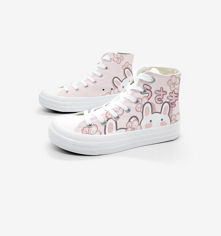 Anime Rabbit Converse-like Sneakers