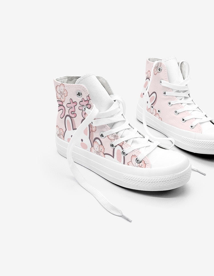 Anime Rabbit Converse-like Sneakers