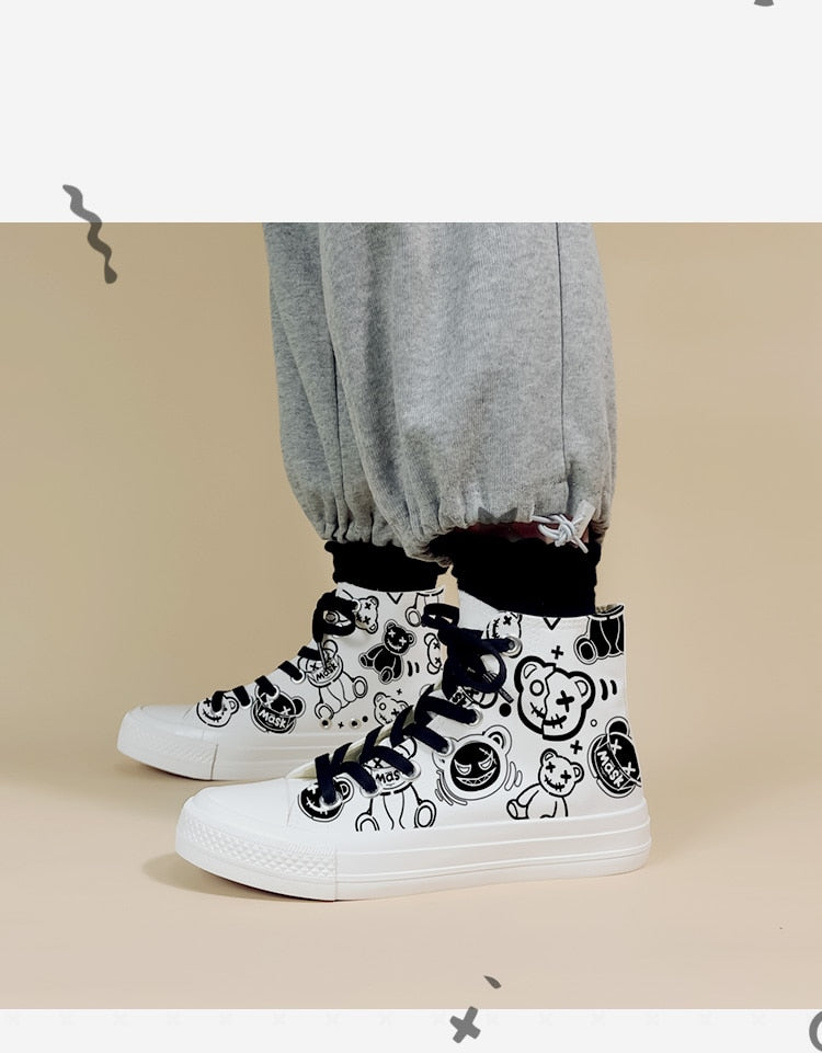 Cute Graffiti Converse-like Sneaker