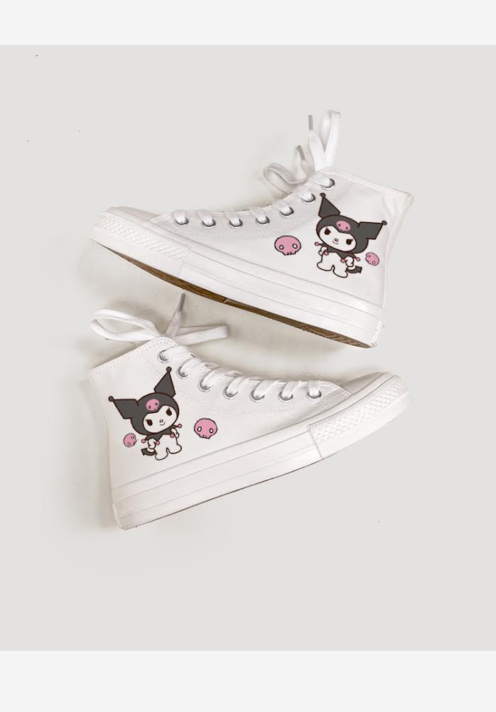 Kuromi Melody Converse-like Sneakers