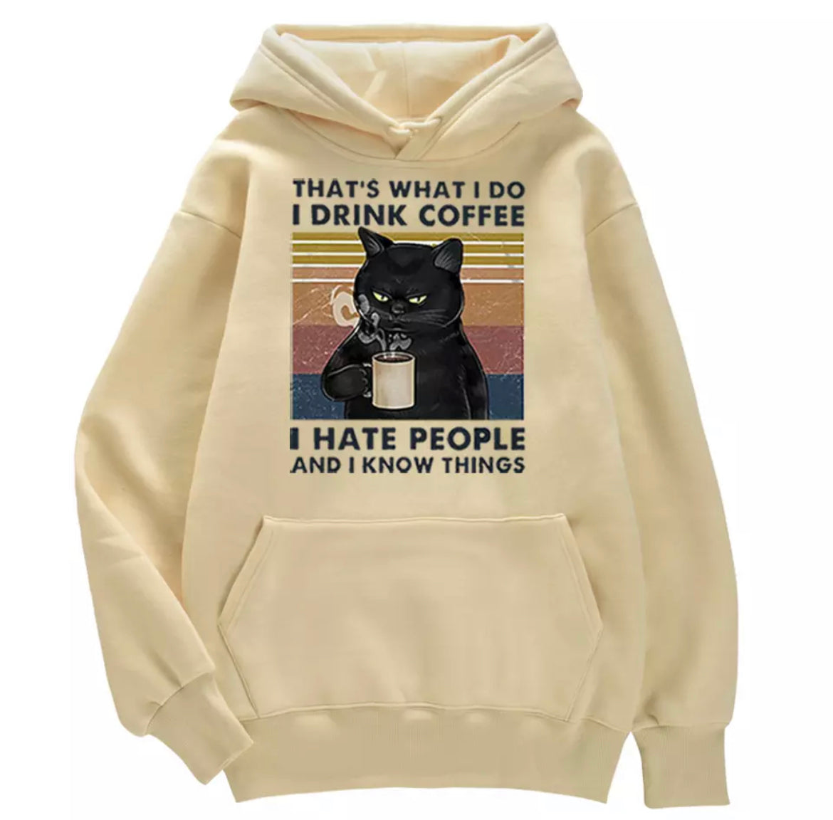 I Drink Coffee Hoodie (متعدد الألوان)