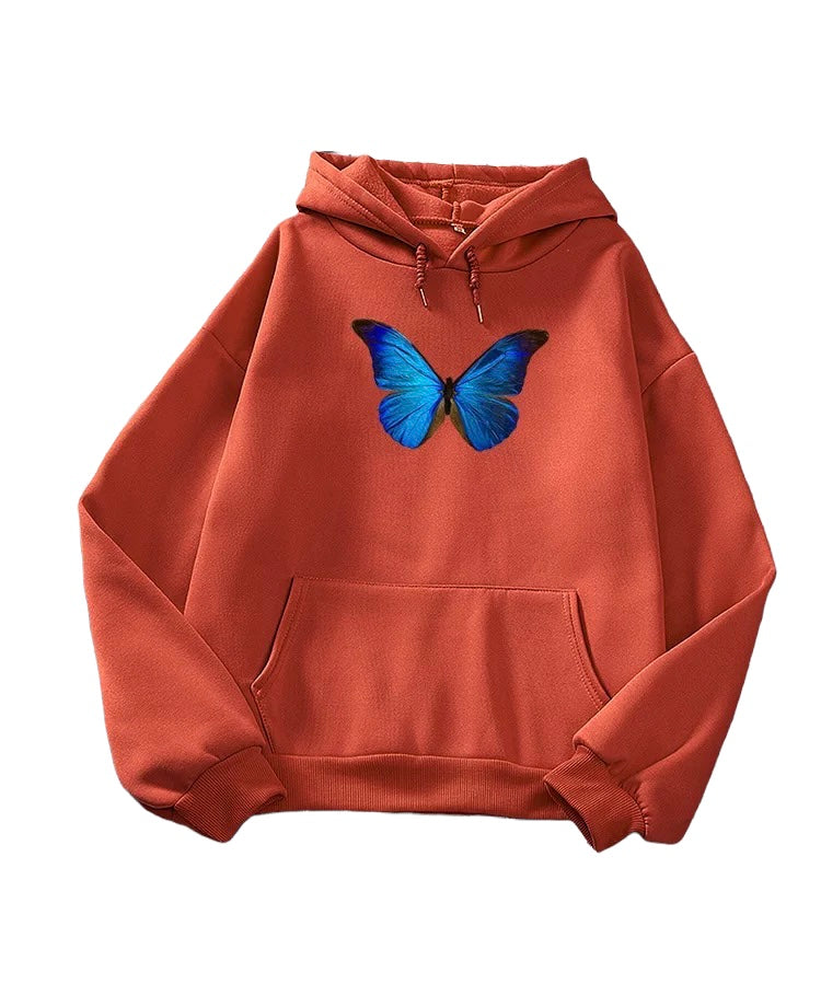 Blue Butterfly Hoodie