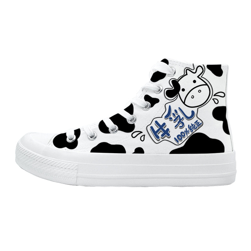 White and Black Converse-like Sneakers