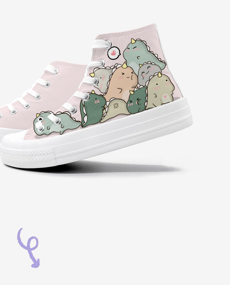 Cartoon Anime Converse-like Sneakers