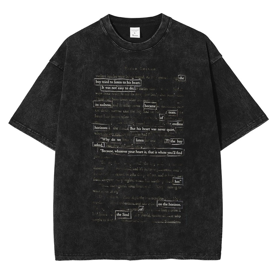 Letter T-Shirt (100% cotton)