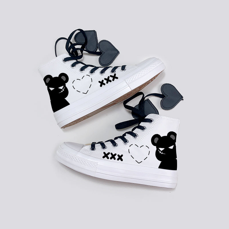 Lovel Kawaii Bear Converse-Like Sneakers