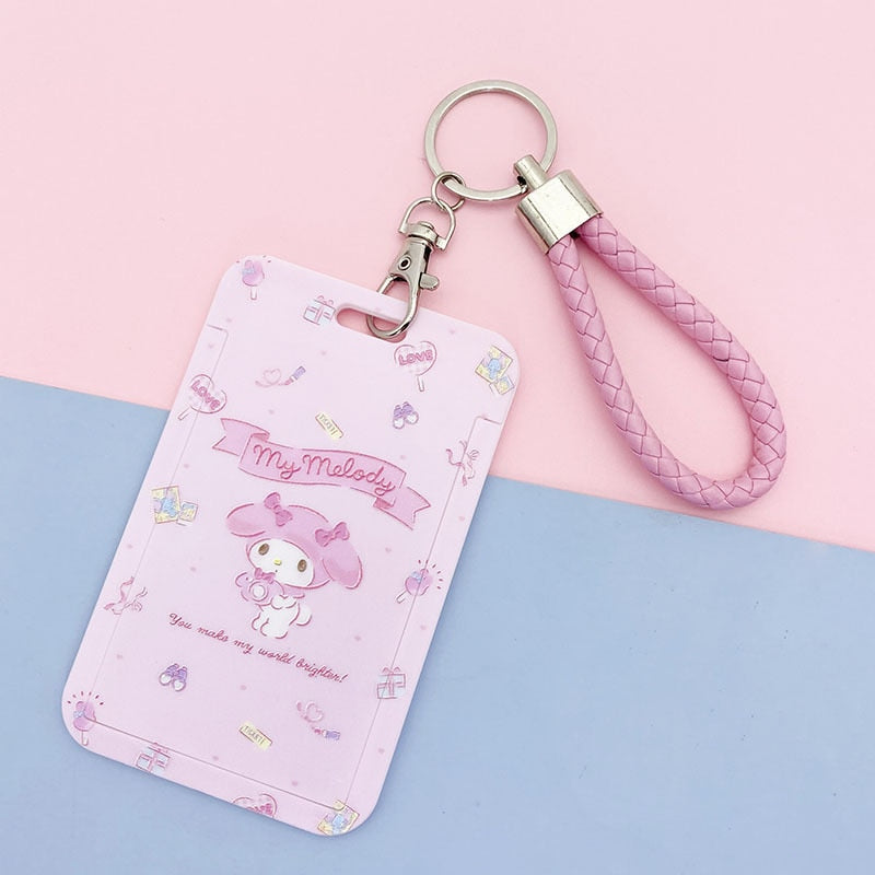 Hello Kitty& Kuromi Keychain Card Holder