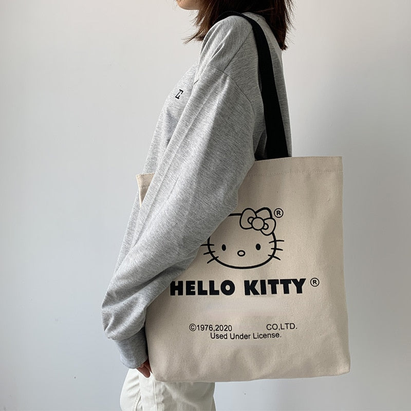 Hello Kitty Canvas Shoulder Bag