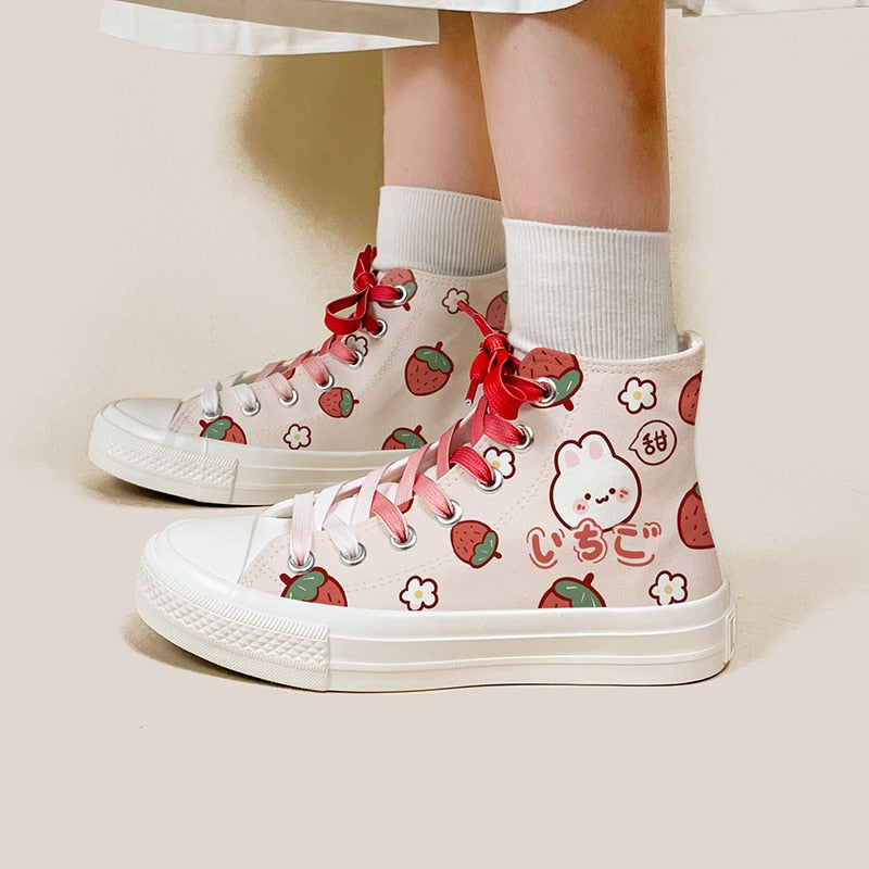 Strawberries Converse-like Sneaker