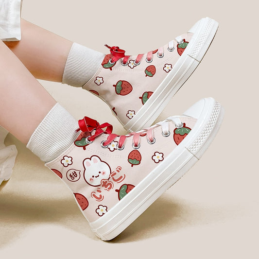 Strawberries Converse-like Sneaker