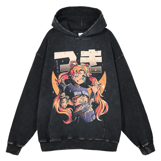 Anime Girl Hoodie (100% Cotton)