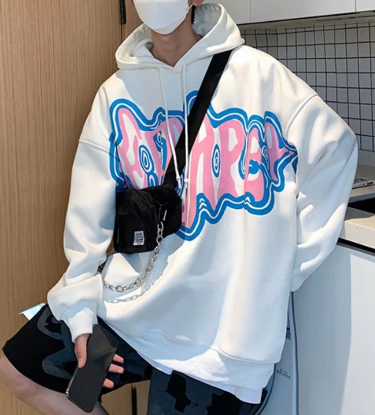 Oversized Letters Hoodie