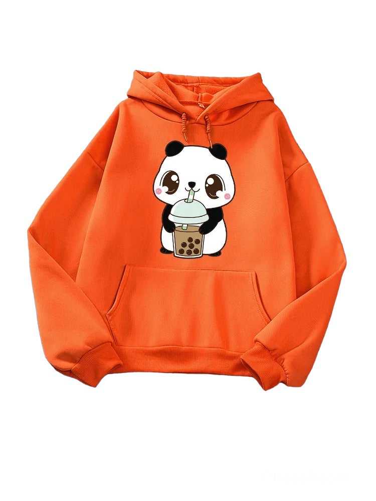 Boba & Panda Hoodie (متعدد الألوان)