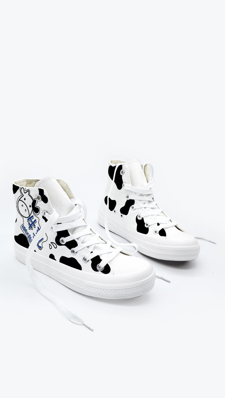 White and Black Converse-like Sneakers