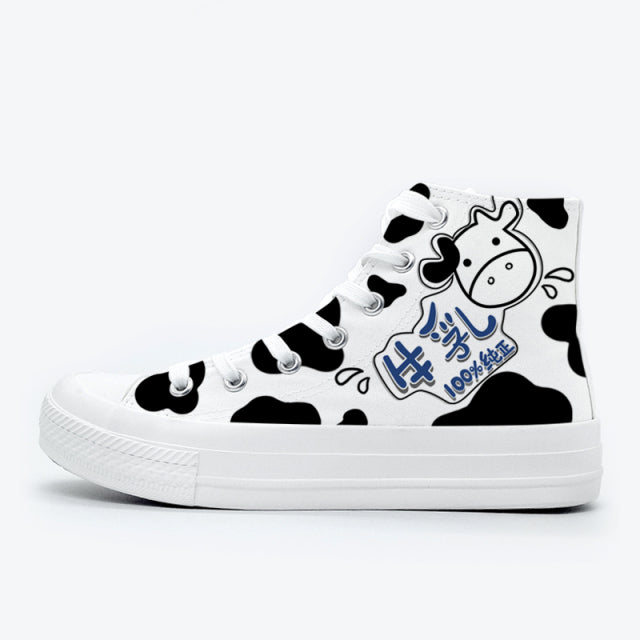 White and Black Converse-like Sneakers